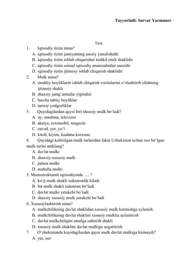 Iqtisodiy tizim