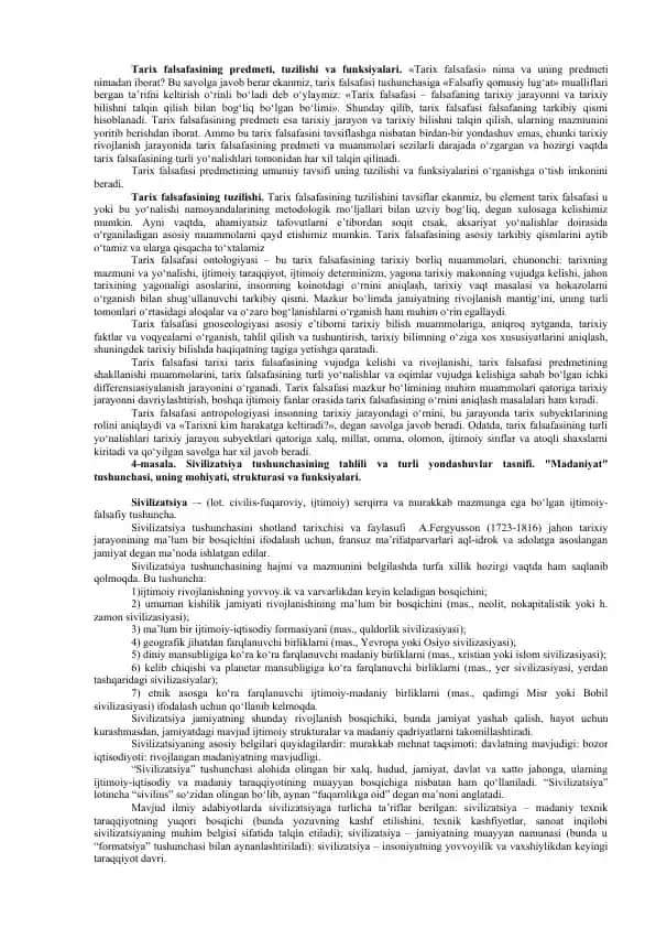 Tarix falsafasi