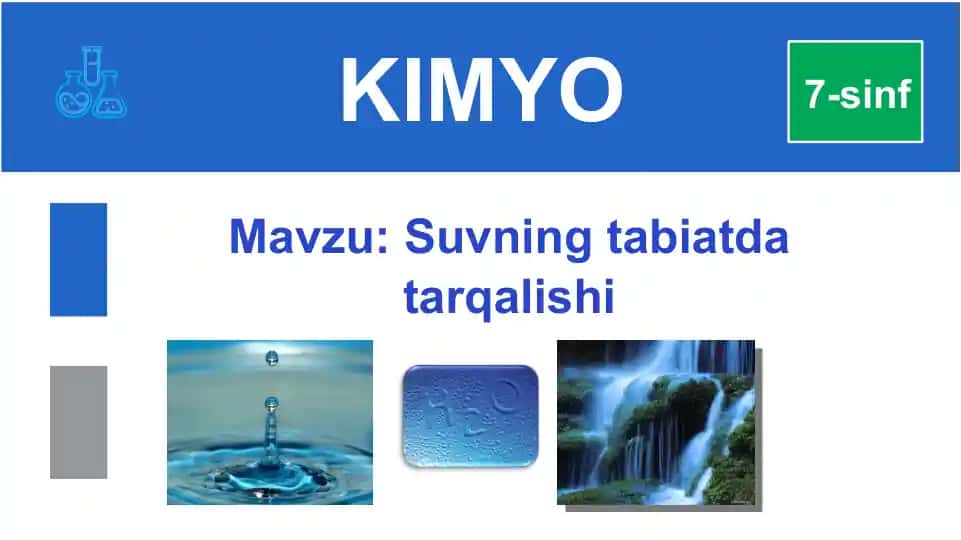 Suvning tabiatda tarqalishi