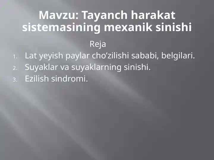 Tayanch harakat tizimi
