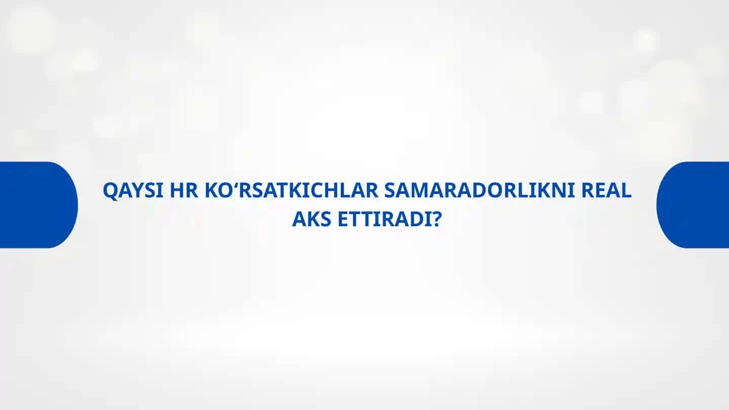 HR ko‘rsatkichlar