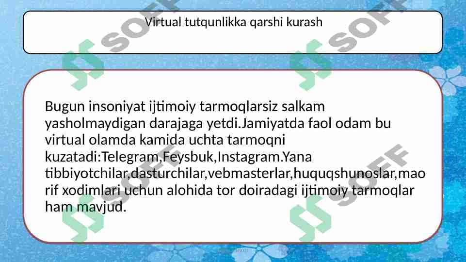 Virtual tutqunlikka qarshi kurash