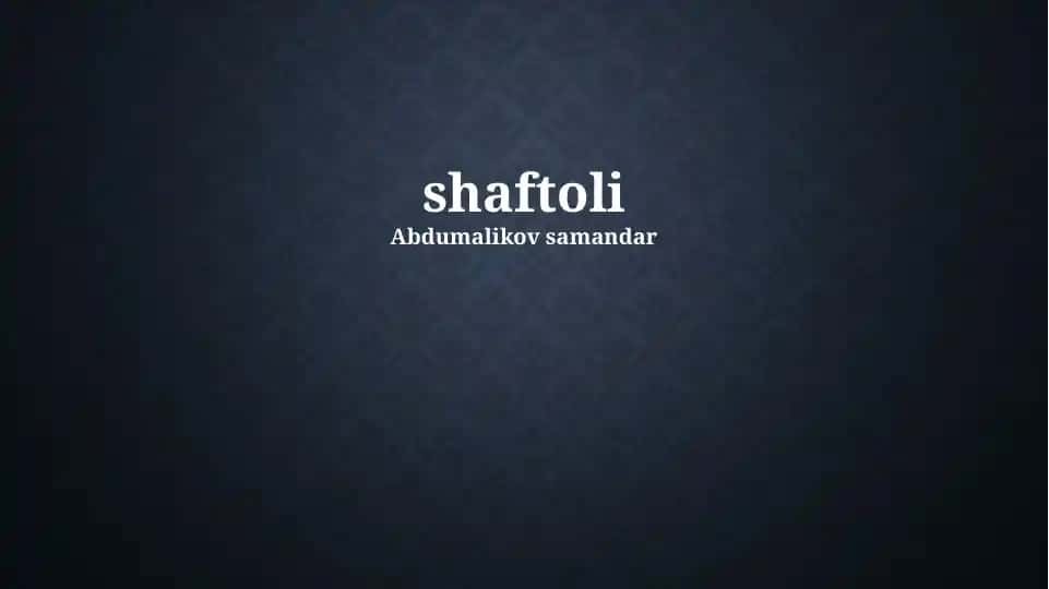 Shaftoli