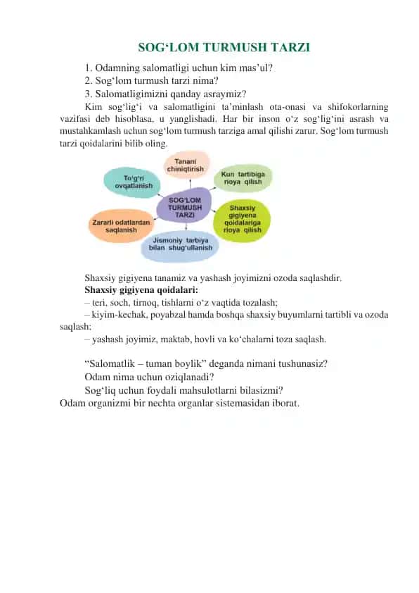 Sog‘lom Turmush Tarzi