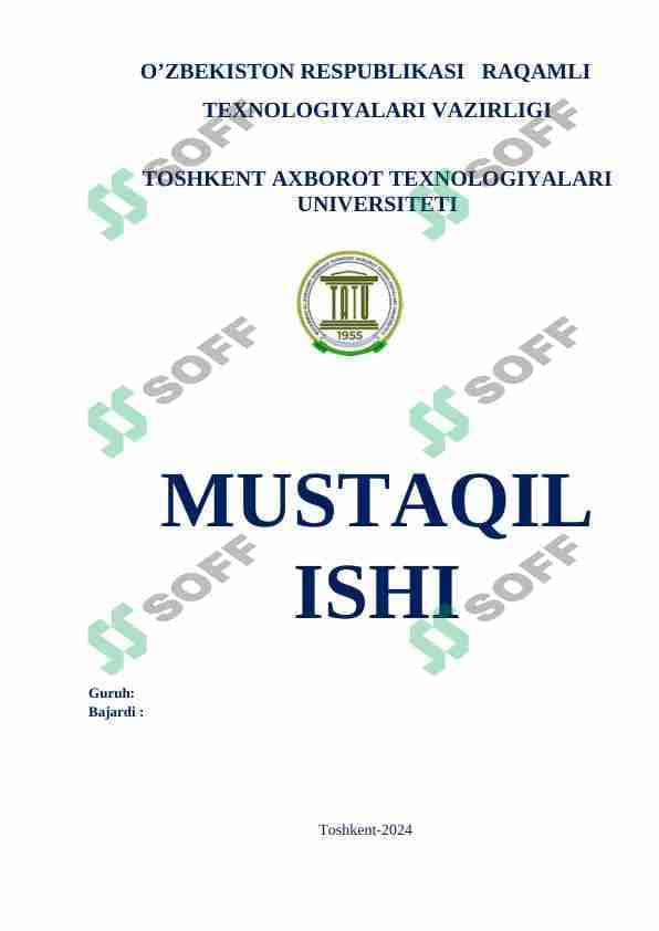 TO'PLAMLAR USTIDA AMALLAR VA ULARNING XOSSALARI. ISBOTLARI BILAN. EYLER-VENN DIAGRAMMASI