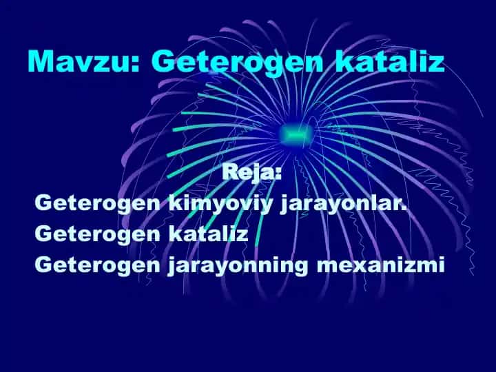 Geterogen kataliz