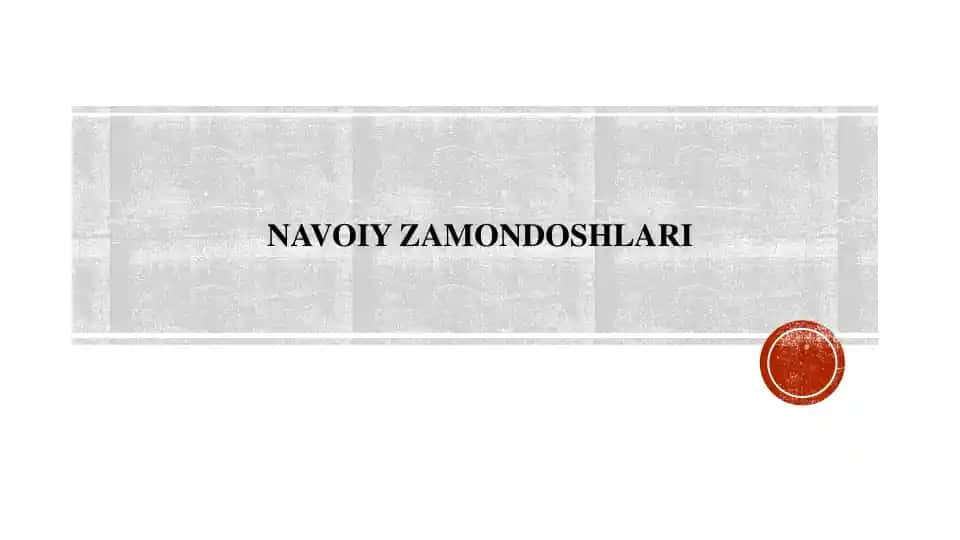 Navoiy zamondoshlari