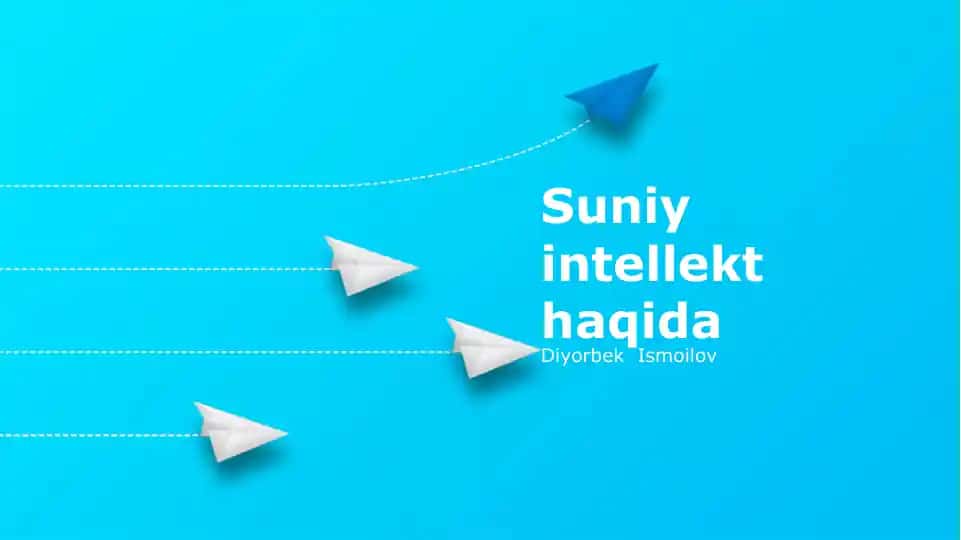Suniy intellekt haqida