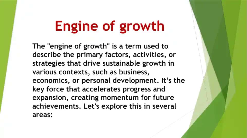 Engine of Growth