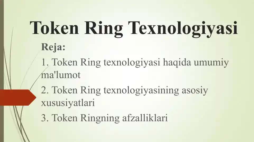 Token Ring Texnologiyasi