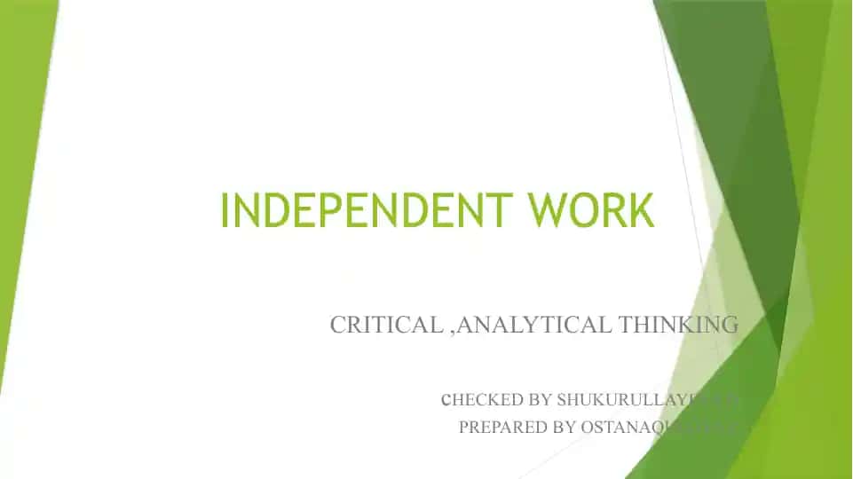 ANALYTICAL THINKING