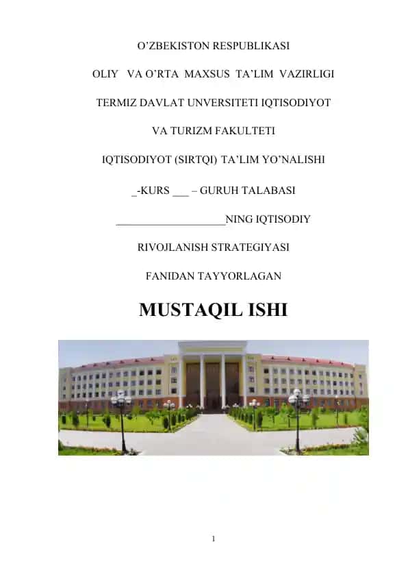 Iqtisodiy rivojlanish strategiyasi fan sifatida