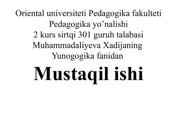 Umumiy o'rtata'lim