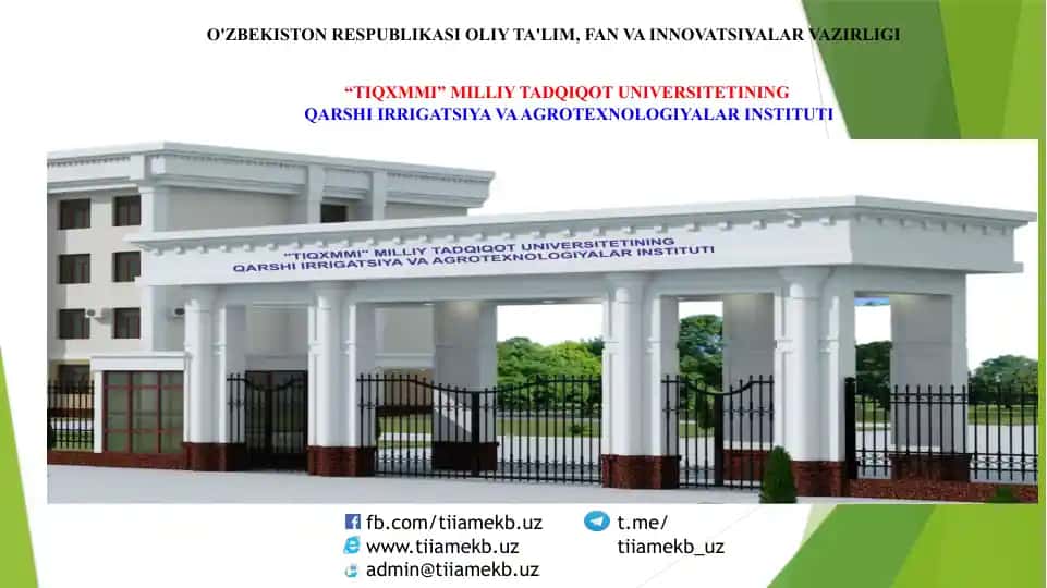 "YASHIL IQTISODIYOT"GA O‘TISHNING ZARURIYATI, TAMOYILLARI VA DASTAKLARI