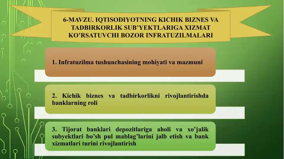 Infratuzilma tushunchasi
