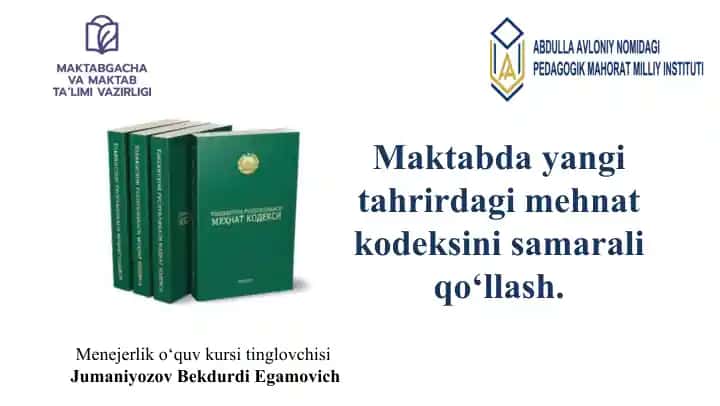Mehnat Kodeksi.
