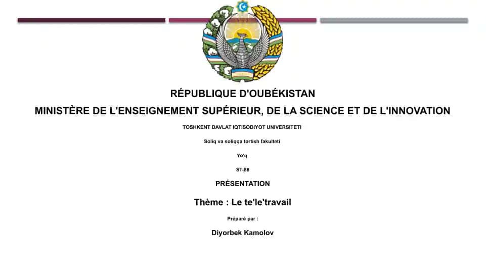 Le te'le'travail