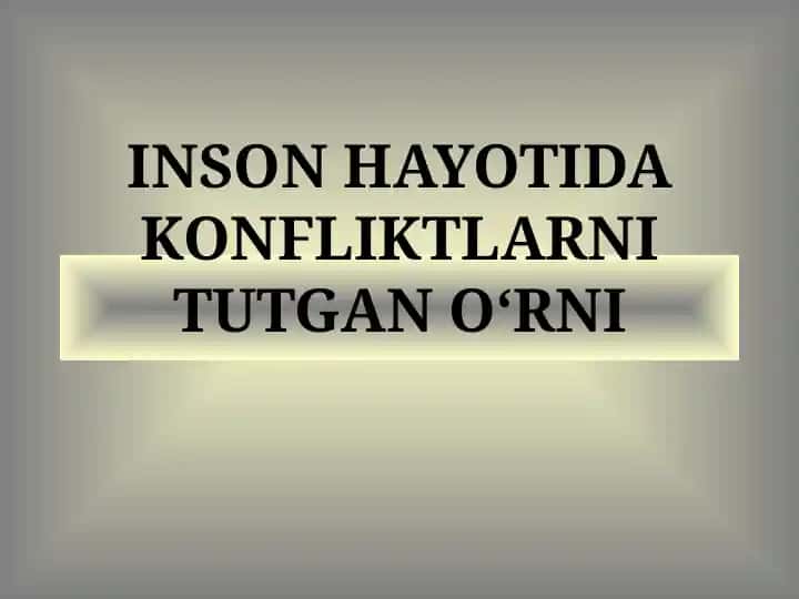 Konflikt