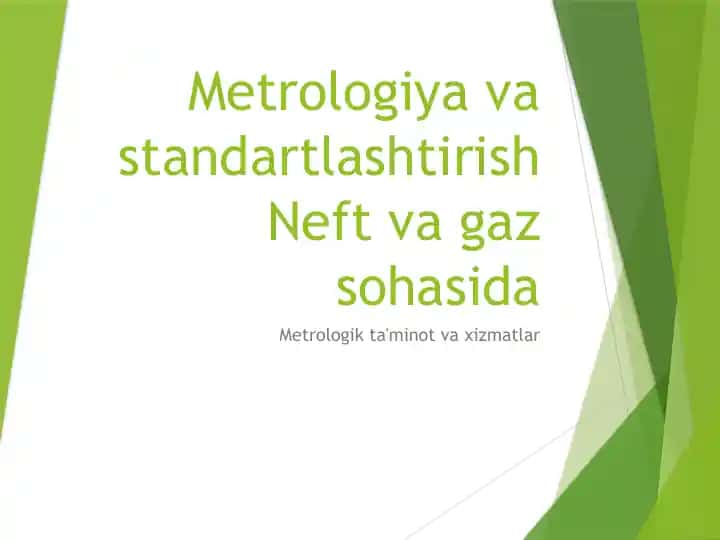 Metrologiyavastandartlashtirish