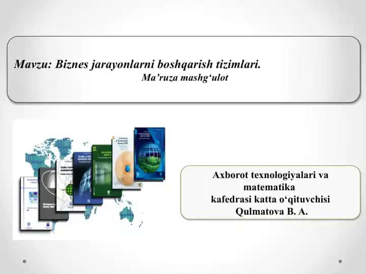Biznes jarayonlarini boshqarish tizimlari