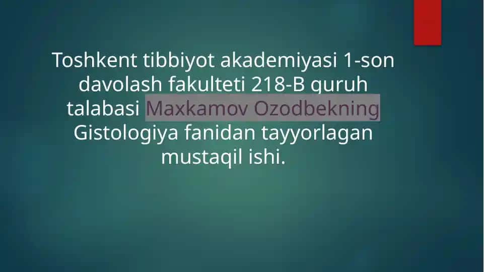 Bosh miya yarim sharlari po’stlog’ining morfogenezi