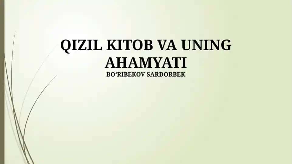 Qizil kitob