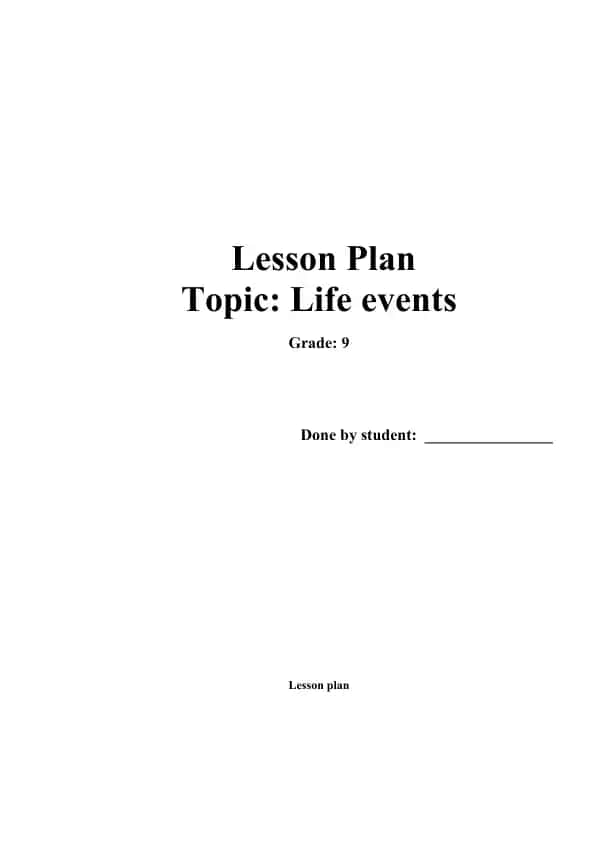 Lesson Plan
