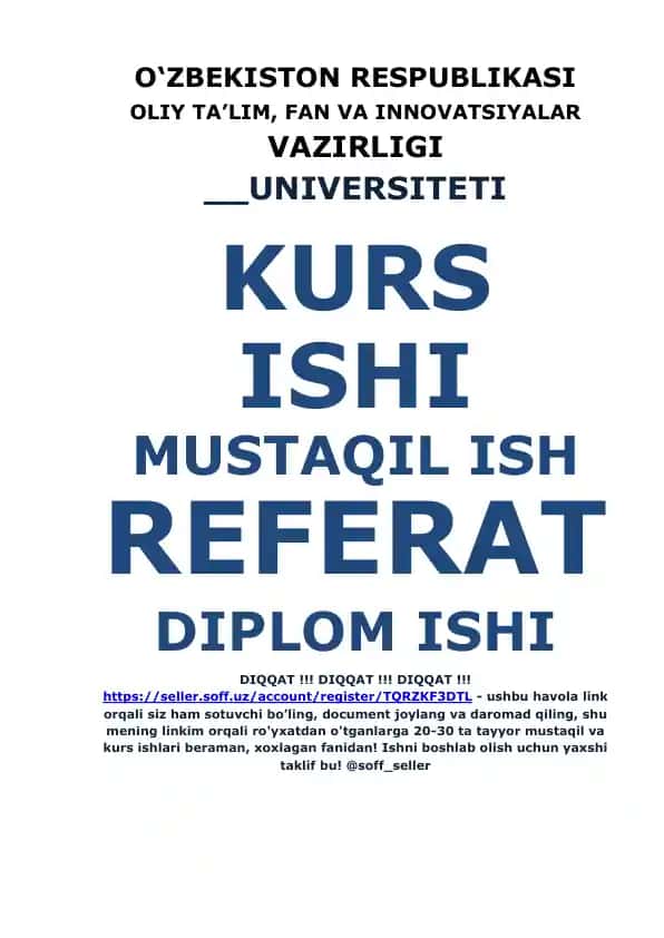 Mashinasozlik sanoatining hozirgi holati (Referat)
