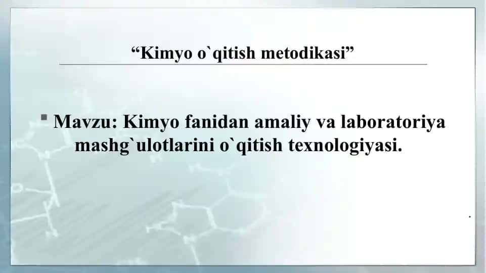 Kimyoo`qitishmetodikasi