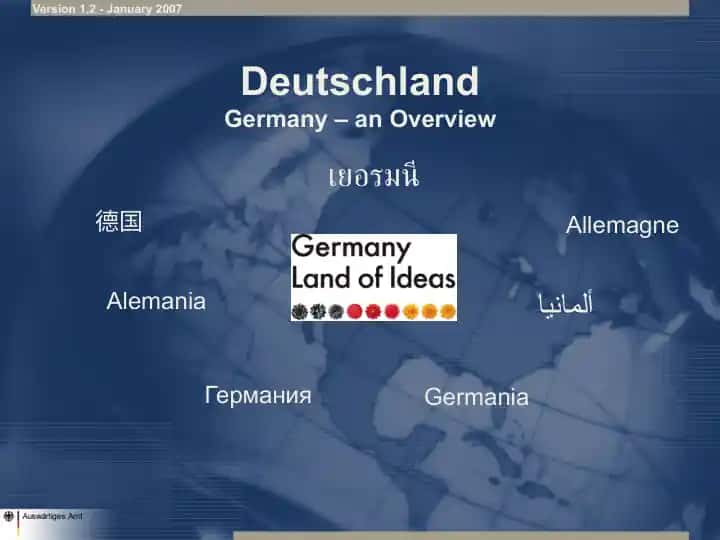 Deutschland/Germany – an Overview