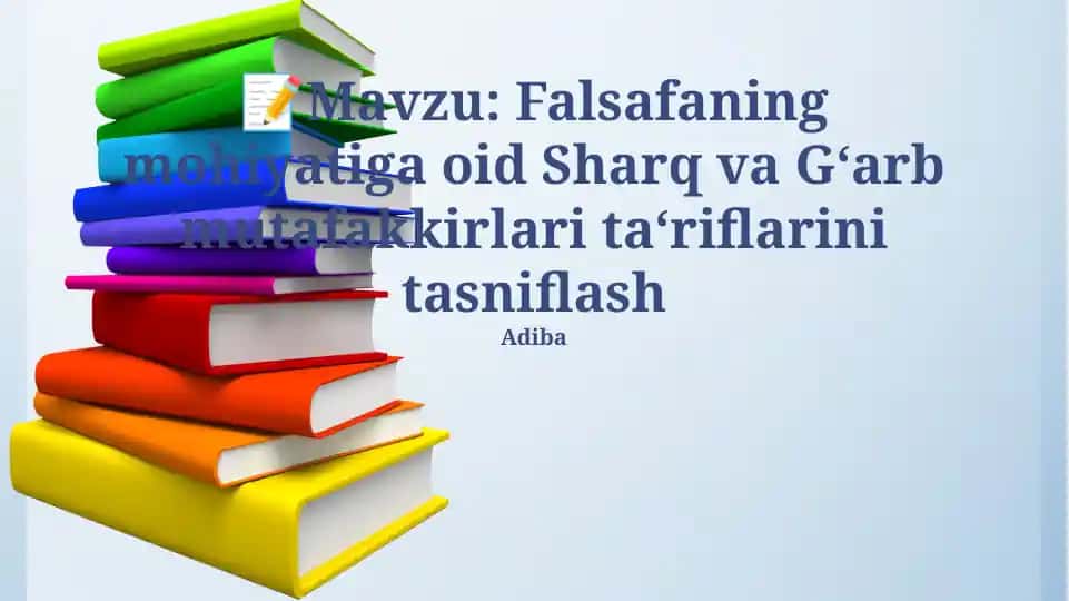 Falsafaning mohiyati