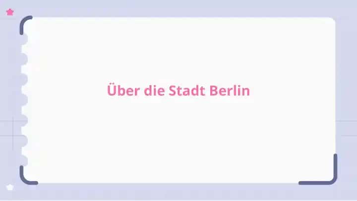 Über die Stadt Berlin