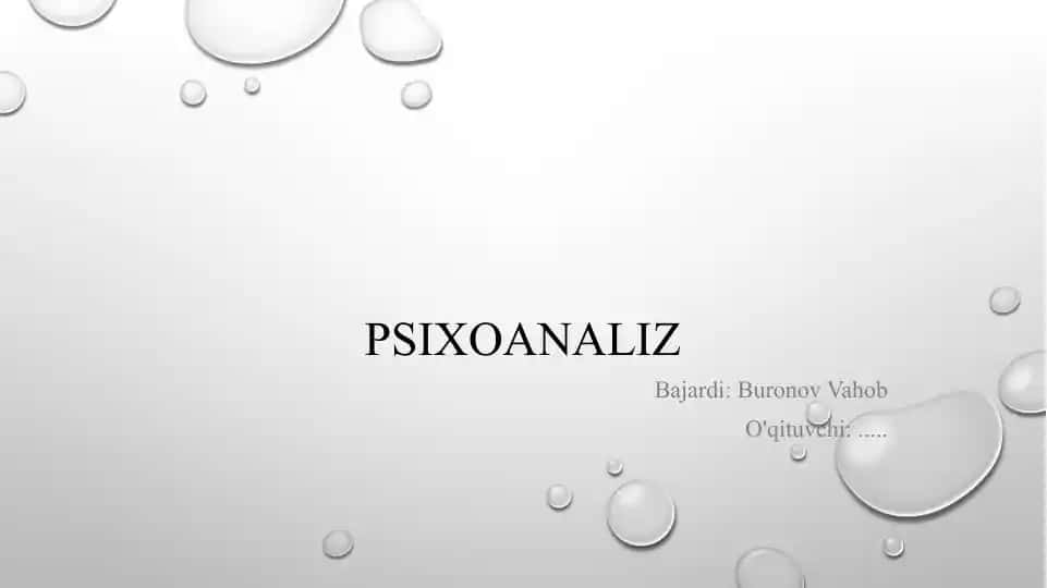 Psixoanaliz