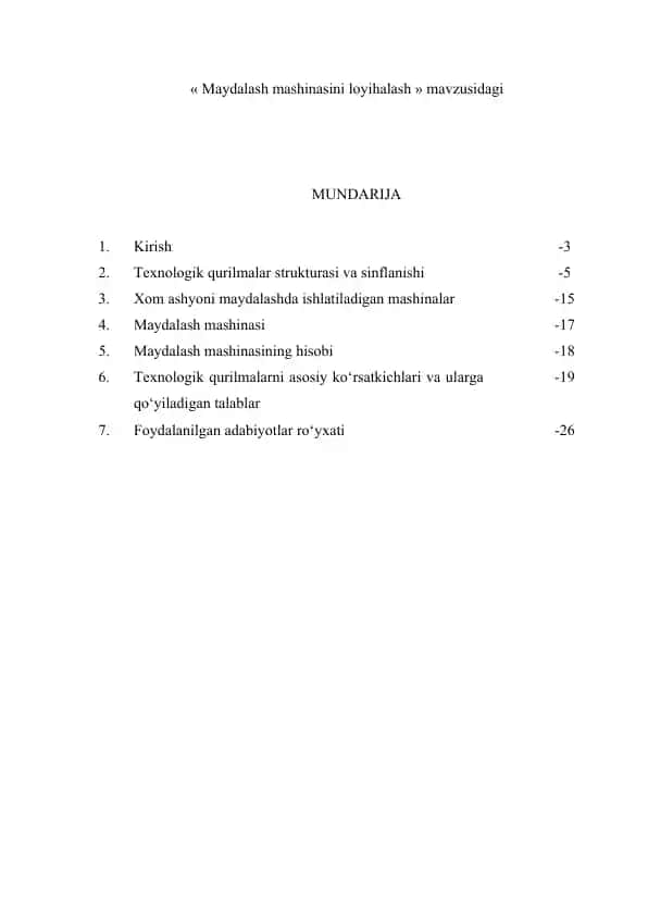 Yog’sizlantirilgan sut ishlab chiqarishda ishlatiladigan gomogenizatorni lоyihаlаsh