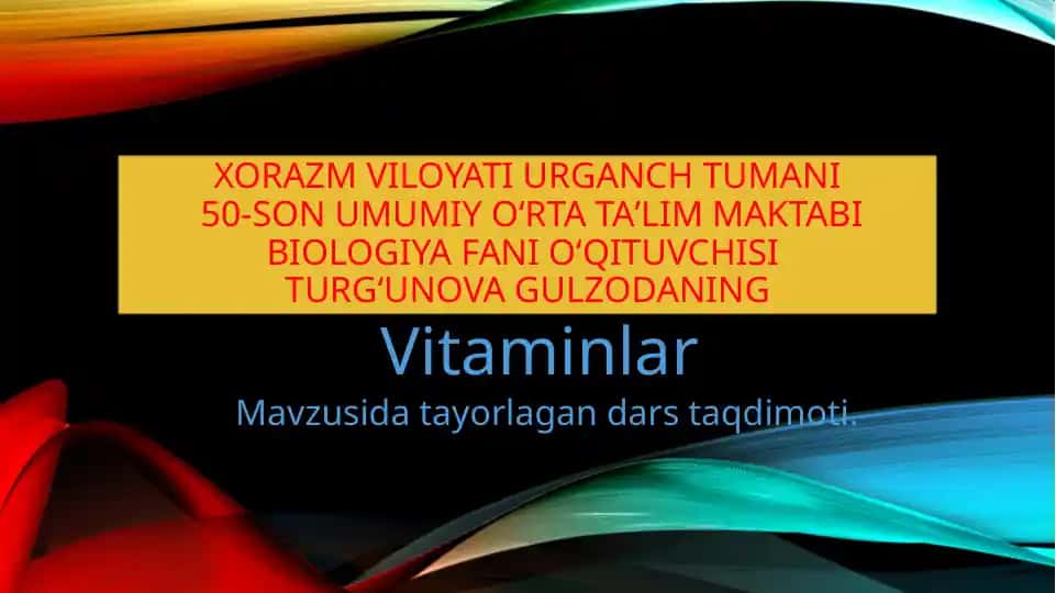 Vitaminlar