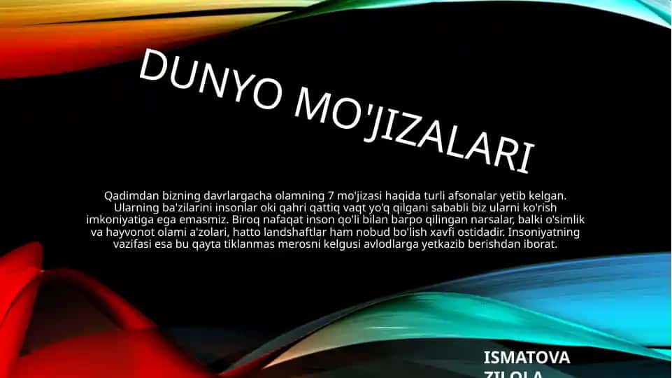 Dunyo mo'jizalari