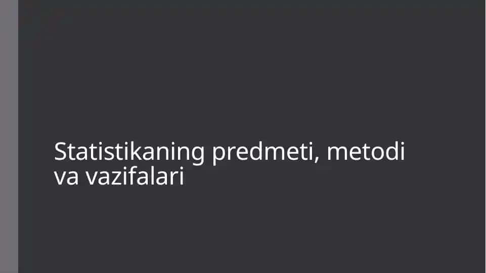Statistika