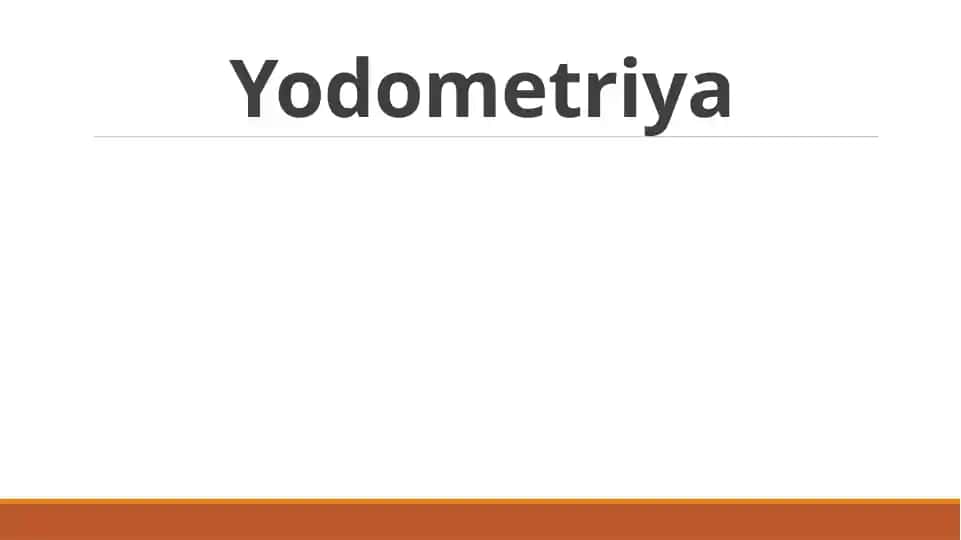 Yodometriya