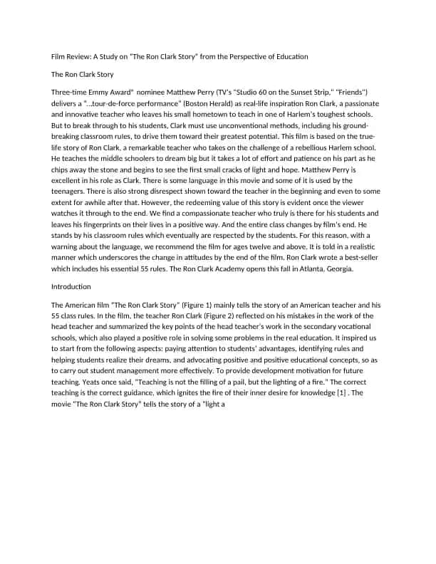 The Ron Clark Story