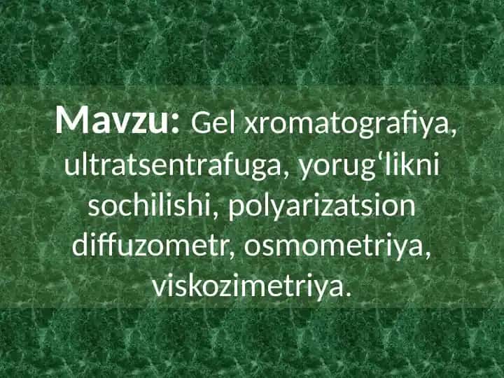 Polimerlar destruksiyasi va uning turlari