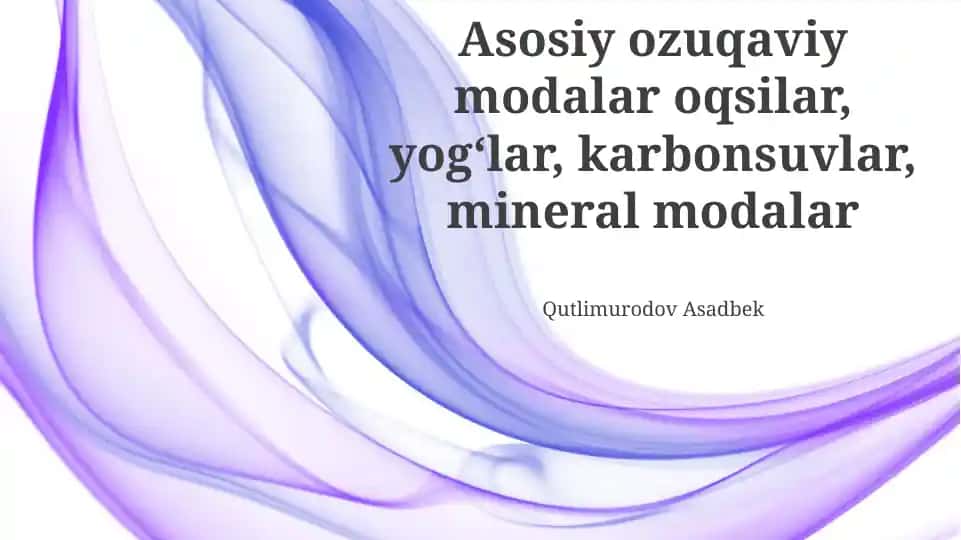 Muvozanatli Ovqatlanish