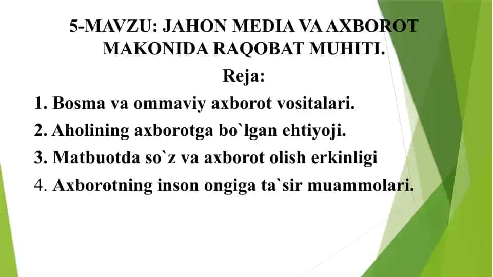 Jahon media va axborot ma'koni