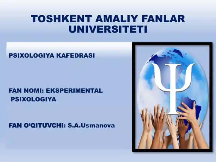 Psixologiyada ilmiy tadqiqotlarning metodologik asoslari