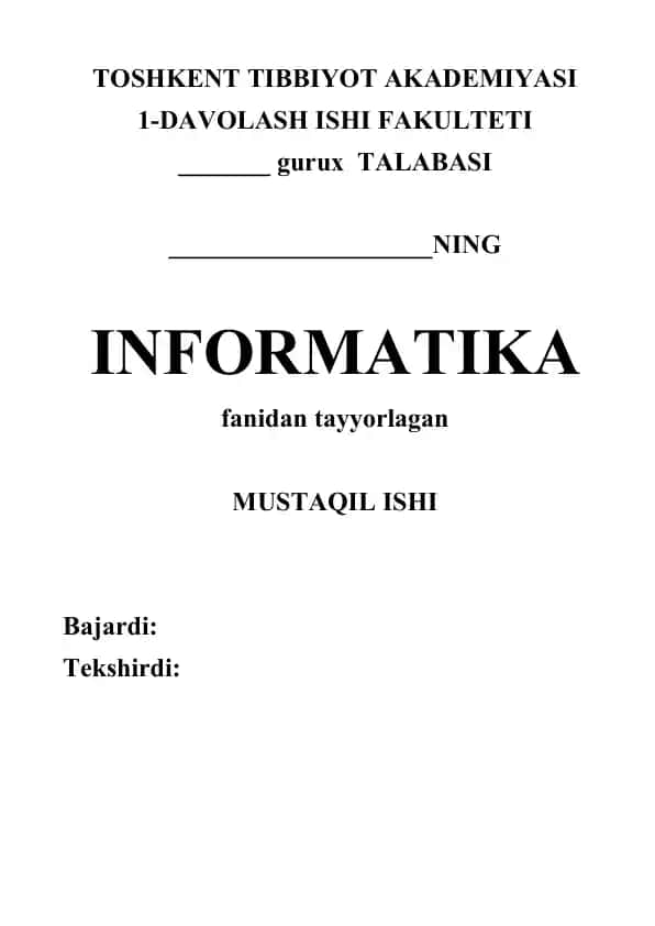 IKKILIK SANOQ TIZIMIDA BAJARILADIGAN ARIFMETIK VA MANTIQIY AMALLAR