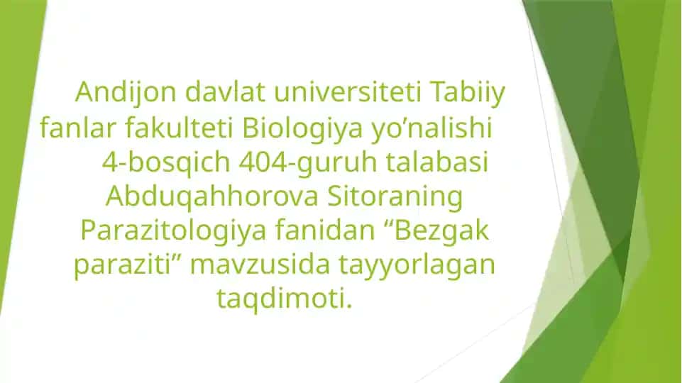 Bezgak paraziti