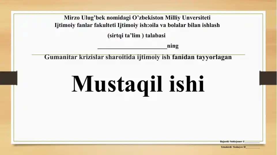 Inqiroz tushunchasi ijtimoiy ish nazariyasining maxsus konsepsiyasi sifatida