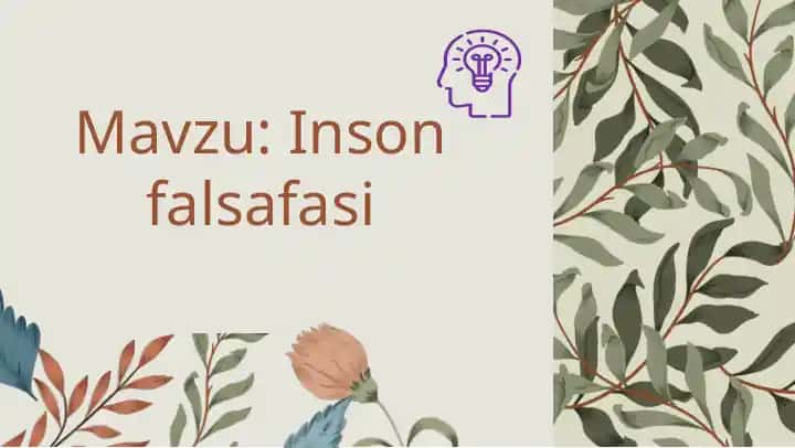 Inson falsafasi