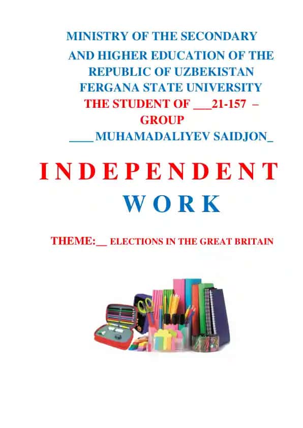 Elections in the Great Britain