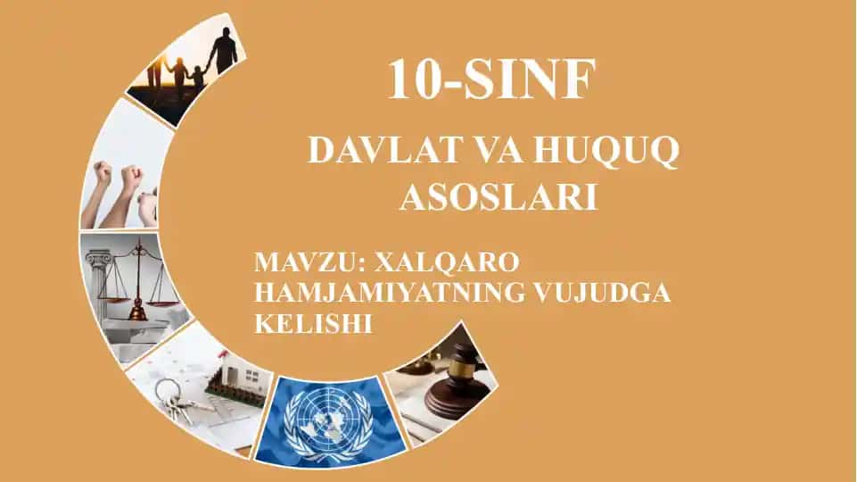 Xalqaro hamjamiyatning vujudga kelishi