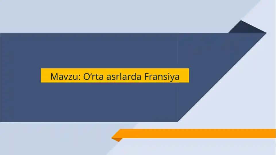 O‘rta asrlarda Fransiya